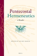 Cover: Pentecostal Hermeneutics - Brill