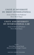 Cover: Unite et diversite du droit international/Unity and Diversity of International Law - Martinus Nijhoff