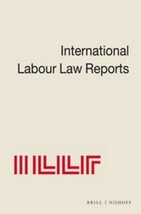 Abbildung von: International Labour Law Reports - Kluwer Academic Publishers