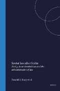 Cover: Barry Soviet Law after Stalin - Kluwer Academic Publishers
