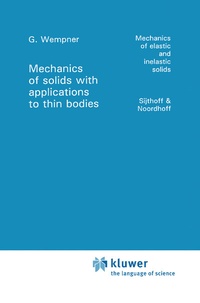 Abbildung von: Mechanics of Solids with Applications to Thin Bodies - Kluwer Academic Publishers