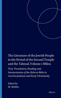 Cover: The Literature of the Jewish People in the Period of the Second Temple and the Talmud, Volume 1 Mikra - K.Van Gorcum & Co B.V.