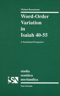 Cover: Word-order Variation in Isaiah 40-55 - K.Van Gorcum & Co B.V.