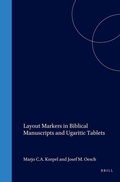 Cover: Layout Markers in Biblical Manuscripts and Ugaritic Tablets - K.Van Gorcum & Co B.V.