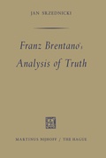 Cover: Franz Brentano's Analysis of Truth - Springer