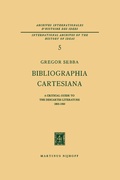 Cover: Bibliographia Cartesiana - Springer