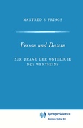 Cover: Person und Dasein - Springer