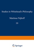 Cover: Studies in Whitehead's Philosophy - Kluwer Academic Publishers