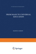 Cover: From Mass to Universal Education - Kluwer Academic Publishers
