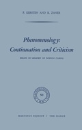 Cover: Phenomenology: Continuation and Criticism - Springer