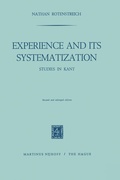 Cover: Experience and its Systematization - Springer