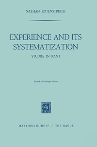 Enlarge image Cover: Experience and its Systematization - Springer