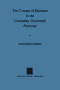 Cover: The Concept of Existence in the Concluding Unscientific Postscript - Springer