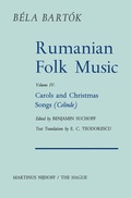 Cover: Rumanian Folk Music - Springer