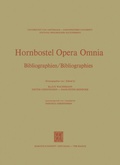 Cover: Hornbostel Opera Omnia - Springer