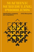 Cover: Machine Scheduling Problems - Kluwer Academic Publishers