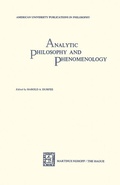 Cover: Analytic Philosophy and Phenomenology - Kluwer Academic Publishers