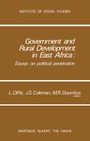 Cover: Government and Rural Development in East Africa - Kluwer Academic Publishers