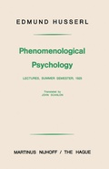 Cover: Phenomenological Psychology - Kluwer Academic Publishers