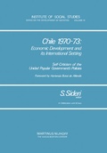 Cover: Chile 1970-73: Economic Development and Its International Setting - Springer
