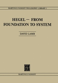 Enlarge image Cover: Hegel-From Foundation to System - Springer