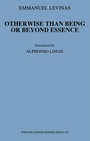 Cover: Otherwise Than Being or Beyond Essence - Springer