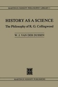 Cover: History as a Science: The Philosophy of R.G. Collingwood - Kluwer Academic Publishers