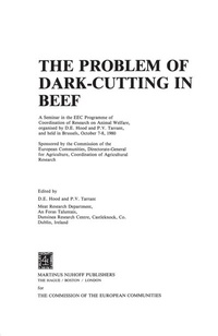 Enlarge image Cover: The Problem of Dark-Cutting in Beef - Springer