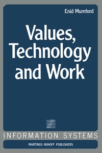 Enlarge image Cover: Values, Technology and Work - Kluwer Academic Publishers