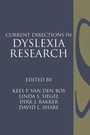 Cover: Current Directions in Dyslexia Research - Swets & Zeitlinger