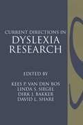 Cover: Current Directions in Dyslexia Research - Swets & Zeitlinger