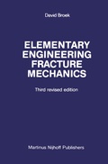 Cover: Elementary engineering fracture mechanics - Springer