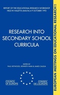 Cover: Research into Secondary School Curricula - Swets & Zeitlinger