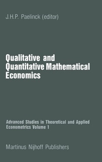Enlarge image Cover: Qualitative and Quantitative Mathematical Economics - Springer