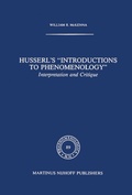Cover: Husserl's "Introductions to Phenomenology" - Springer