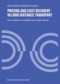 Cover: Pricing and Cost Recovery in Long Distance Transport - Springer