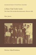 Cover: A Show Trial Under Lenin - Springer