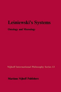Enlarge image Cover: Lesniewski's Systems - Kluwer Academic Publishers