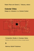 Cover: Colonial Cities - Springer
