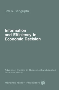 Enlarge image Cover: Information and Efficiency in Economic Decision - Springer