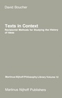 Cover: Texts in Context - Kluwer Academic Publishers