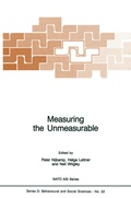 Cover: Measuring the Unmeasurable - Kluwer Academic Publishers