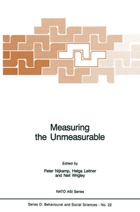 Enlarge image Cover: Measuring the Unmeasurable - Kluwer Academic Publishers