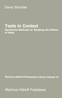 Cover: Texts in Context - Springer