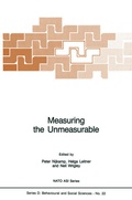 Cover: Measuring the Unmeasurable - Springer
