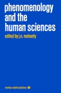 Cover: Phenomenology and the Human Sciences - Kluwer Academic Publishers
