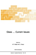 Cover: Glass . Current Issues - Kluwer Academic Publishers
