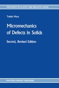 Cover: Micromechanics of Defects in Solids - Kluwer Academic Publishers