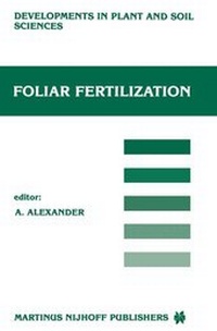 Abbildung von: Foliar Fertilization - Kluwer Academic Publishers