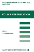 Cover: Foliar Fertilization - Springer